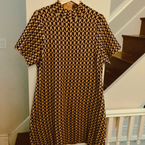 Anthropologie Knit Dress Heart Pattern - Picture 3 of 8